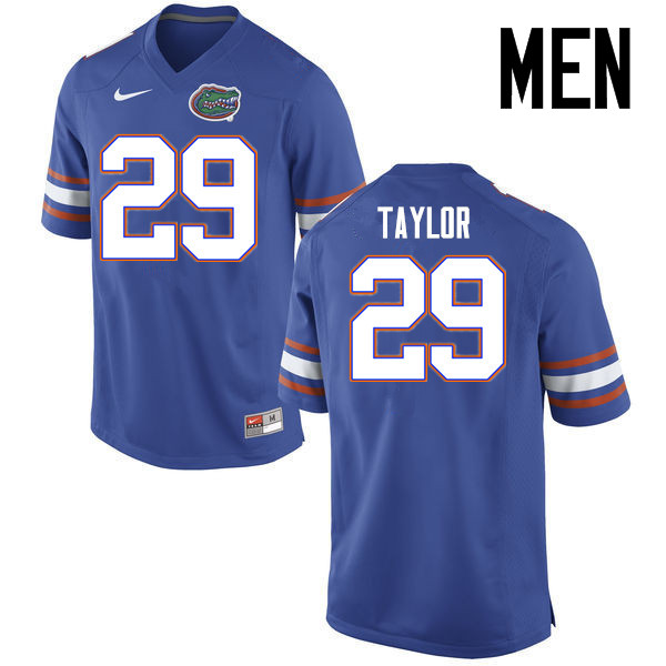 Men Florida Gators #29 Jeawon Taylor College Football Jerseys Sale-Blue - Click Image to Close